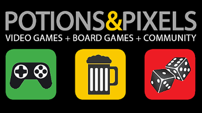 Image: POTIONS & PIXELS: Video Games * Board Games * Community