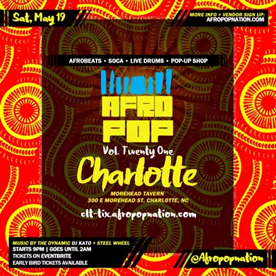 Image: AfroPop! Charlotte, Vol.21: Afrobeats, Soca, Fashion & Vendors