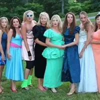 Bachelorette party or awkward family photo?