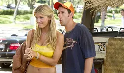 TRACY BENNETT / COLUMBIA - BROOKLYN DODGERS: Brooklyn Decker and Brooklyn-born Adam Sandler in Just Go With It