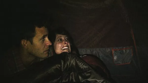Bryce Johnson and Alexie Gilmore in Willow Creek