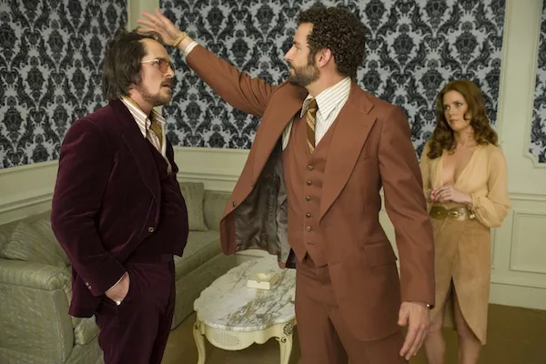 Christian Bale, Bradley Cooper and Amy Adams in American Hustle (Photo: Sony)