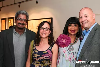 <em>Con relación al espacio</em> reception at Laca Projects, 5/8/14