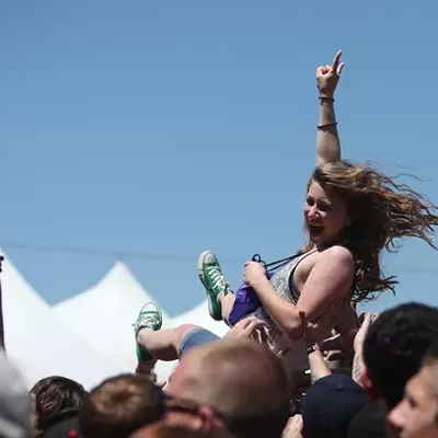 Crowdsurfing at Carolina Rebellion 2014