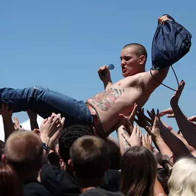 Crowdsurfing at Carolina Rebellion 2014
