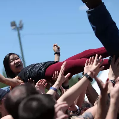 Crowdsurfing at Carolina Rebellion 2014