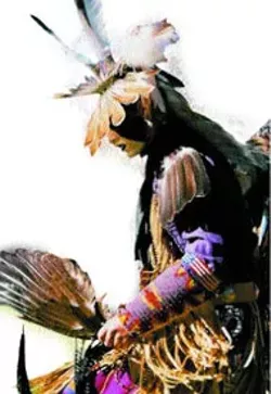 Dwane Rogers struts his stuff during last year's - Yap Ye Iswa Festival