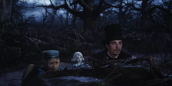 Finley (voiced by Zach Braff), China Girl (voiced by Joey King) and Oz (James Franco) (photo: Disney)