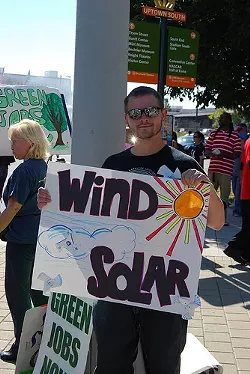From a Duke Energy protest in October 2010. (Photo credit: Heidi Cabiness of 350.org)