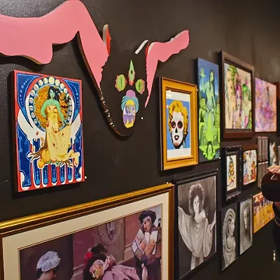 Ghoulish exhibit opening, 10/11/14