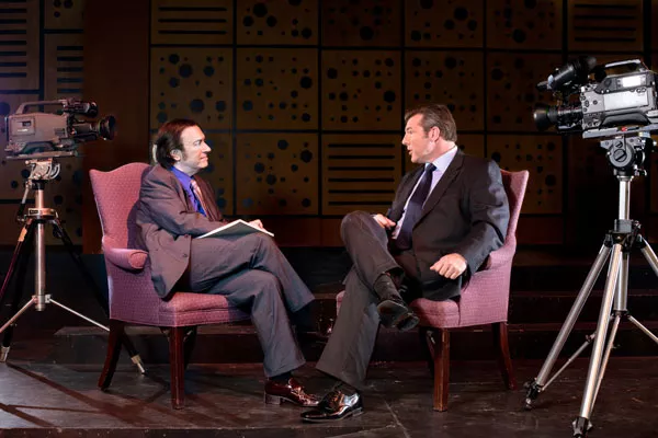 Hank West as David Frost, Lamar Wilson as Richard Nixon - SHANNON J HAGER &mdash; XML PHOTOGRAPHY