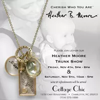 Heather B. Moore jewelry trunk show at Cottage Chic