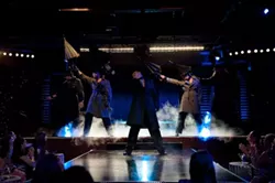 WARNER BROS. - IT'S RAINING MEN: Channing Tatum (front and center) and friends in Magic Mike