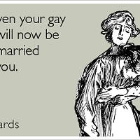 The new law allowing gays to marry = your gay friends getting married before you