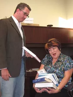 KRISTIAN WEDOLOWSKI - READING RITA: Joe Rux (Frank) and Christy Basa (Rita) in Educating Rita