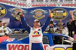 SUZANNE HANOVER / COLUMBIA &amp; GH ONE LLC - READY TO POP Ricky Bobby (Will Ferrell) enjoys life in the fast lane in Talladega Nights: The Ballad of Ricky Bobby
