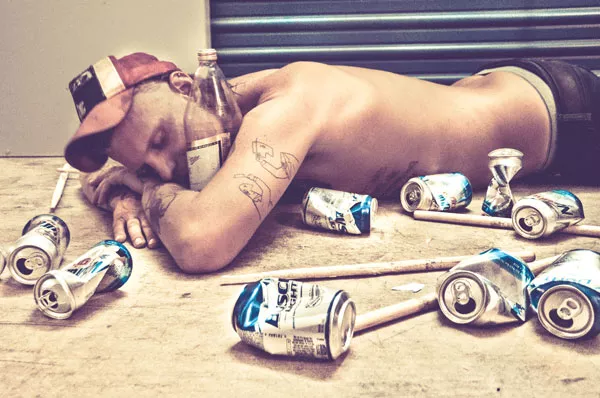 ROUGH NIGHT: Scowl Brow's Robby Hale (Photo by Justin Driscoll)