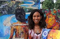 The pieces of artist Monique Luck