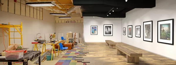 This image, rendered by artist Sean Busher, shows The Light Factory in its current state (left) and how it will appear when finished later this summer. - PHOTO ILLUSTRATION BY SEAN BUSHER