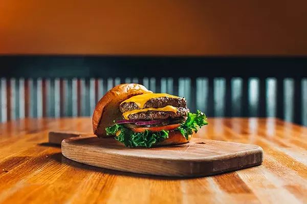 A big-ass Bang Bang burger.