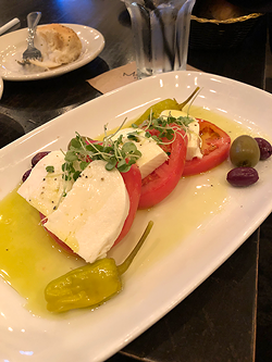 Mozzarella & tomatoes.