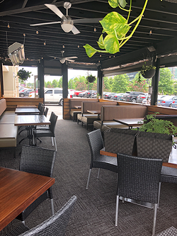 The new screened-in patio finished construction last year.