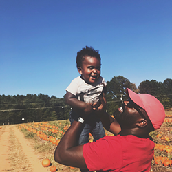Cox with his son, Lincoln