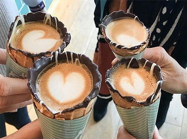 #CoffeeInACone