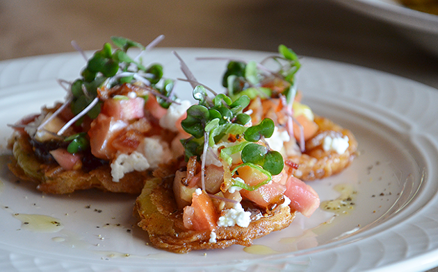 Fried green tomatoes at Fran's Filling Station (Photo by Pop Rock Photography)