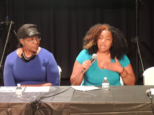 Marcelle Vielot (right) and Corine Mack