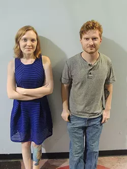 Camille Dalke (left) is executive producer of Frayed Fabric and carries out the interviews. Devan Penegar will direct, edit and produce the film. - RYAN PITKIN