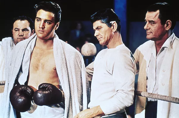 Elvis Presley, Charles Bronson and Gig Young in Kid Galahad (Photo: Twilight Time)