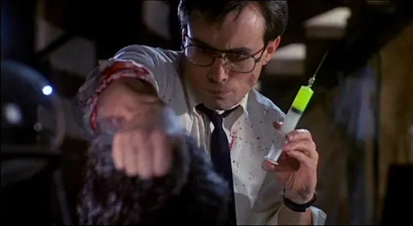 Jeffrey Combs in Re-Animator (Photo: Arrow)