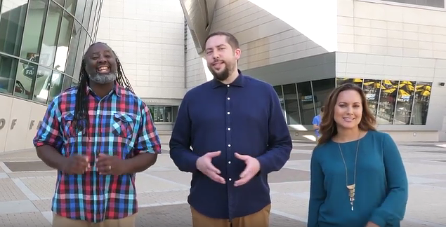 [From left] Boris "Bluz" Rogers, Carlos Robson and Jacinda Jacobs.