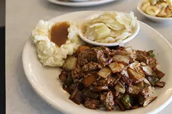 Beef tips.