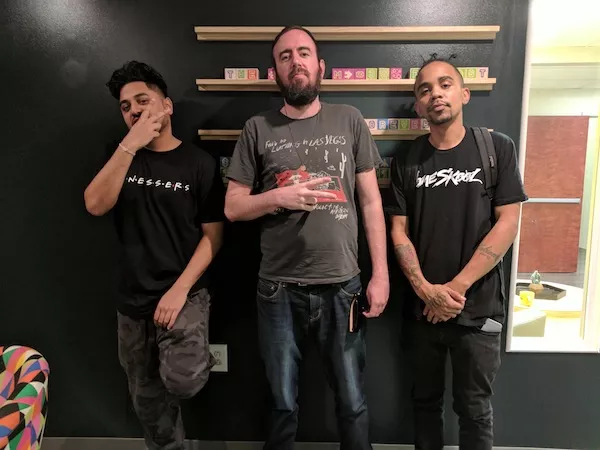 [From left] Shome, Ryan Pitkin and Erick Lottary.
