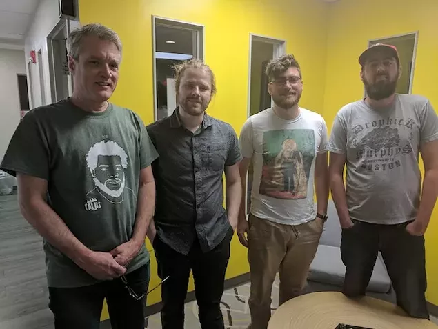 [From left] Mark Kemp, Ben Verner, Chris Walters and Ryan Pitkin.