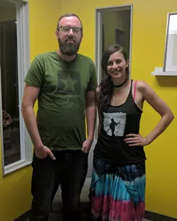 Ryan Pitkin (left) and Lisa De Novo