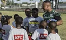 Charlotte 49ers Players Lead Youth Football Clinic Prior to Bahamas Bowl