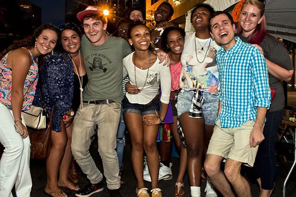 Revelers at 2014 Pride Week in Charlotte.
