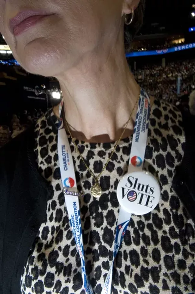 DNC in photos: Slut pins, Barack Obama, more