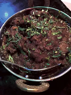 Goat curry from the King of Spicy. (Photo by Tricia Childress)